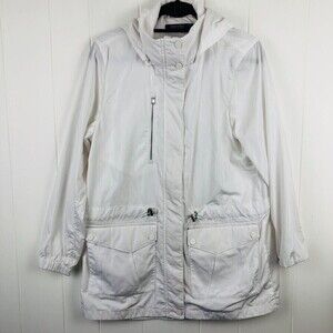 Ralph Lauren Polo Golf Womens White Hooded Jacket Large
